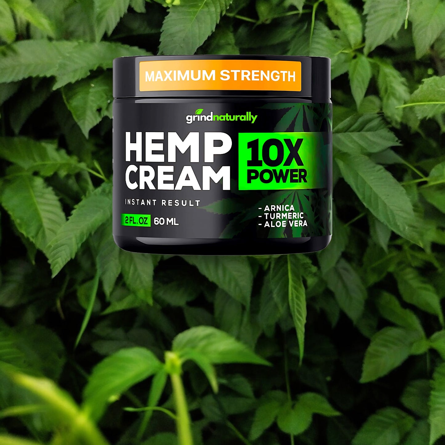 HEMP CREAM - 10X POWER ORGANIC MAXIMUM STRENGTH TOPICAL PAIN RELIEF