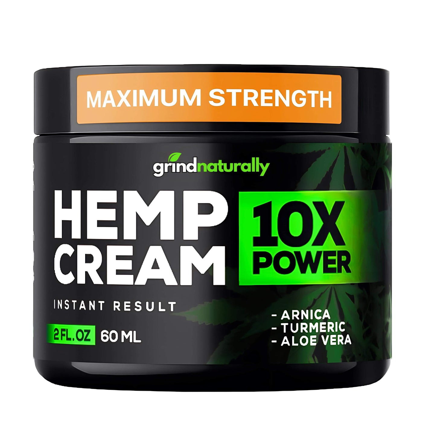 HEMP CREAM - 10X POWER ORGANIC MAXIMUM STRENGTH TOPICAL PAIN RELIEF