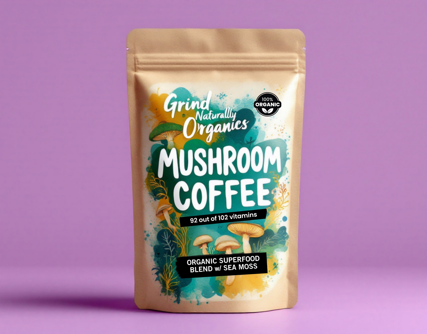 Famous Mushroom Coffee Infused w/ Sea Moss