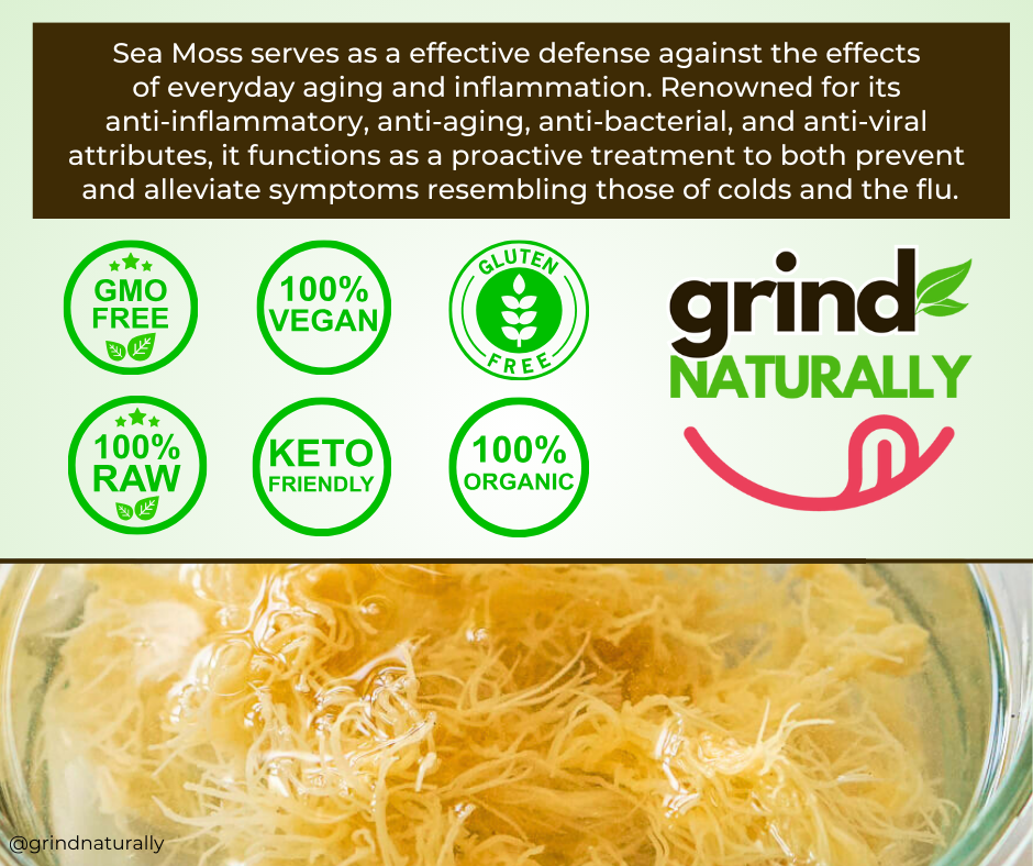 Pink Lemonade Sea Moss Gel - Dr. Sebi Inspired 100% Raw Organic - Wild Harvested Sea Moss