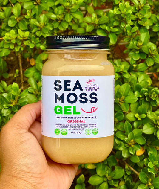 Original Sea Moss Gel - Dr. Sebi Inspired 100% Raw Organic - Wild Harvested Sea Moss