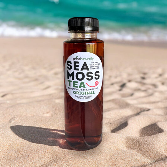 Sea Moss Sweet Teas - Original, Raspberry, Half Tea & Half Lemonade, and Peach Tea