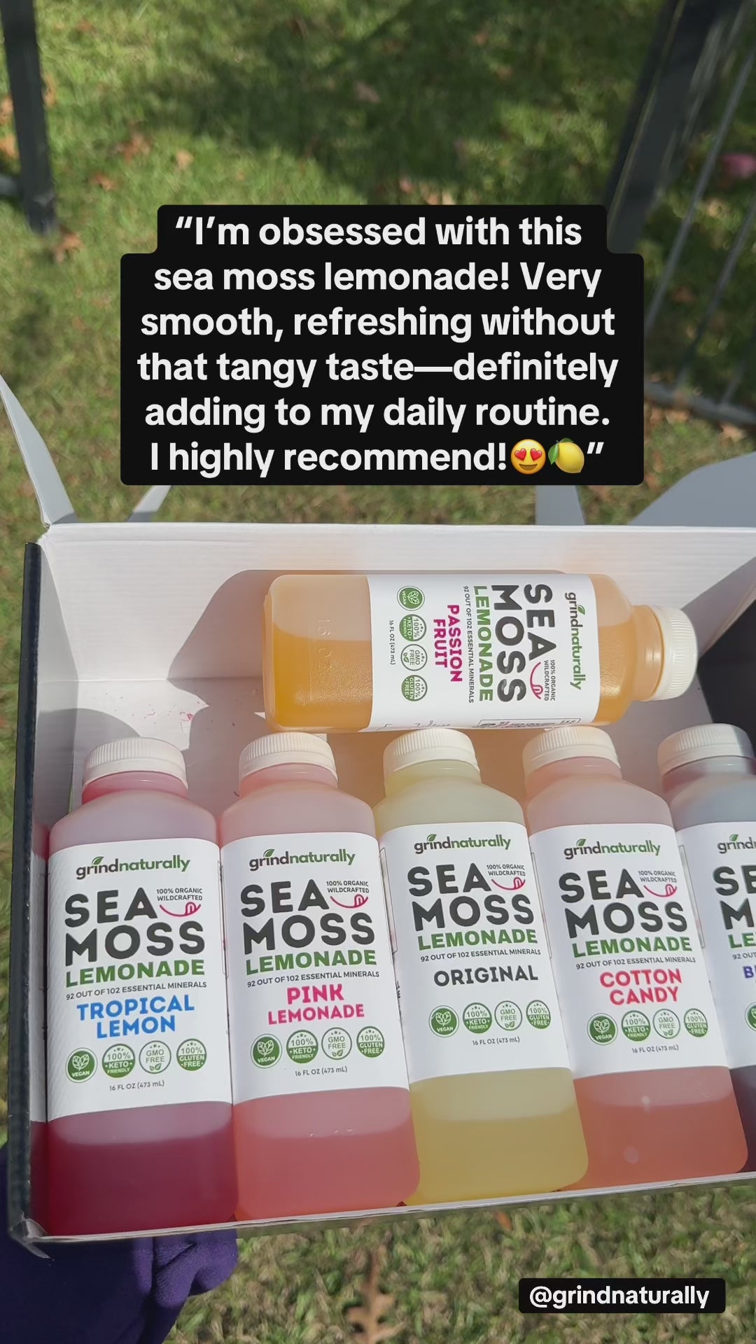 1 Flavored Sea Moss Lemonade (16oz) – Grind Naturally Organics